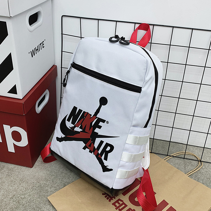 2020 White Black Red Nike Air Jordan Backpack